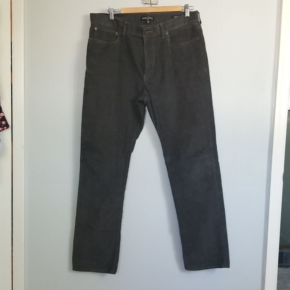 J. Crew Mercantile Men's Corduroy Pants Strait Flex Size 34x32